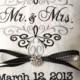 Mr. & Mrs. Personalized Embroidery Ring Bearer Pillow