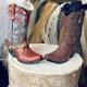 Custom his and hers cowboy boots wedding cake topper-groom's cake-wedding cake topper-rustic wedding-barn wedding-hunting-western wedding