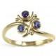 Zora Sapphire Engagement Ring, in 14k Gold -  BACK ORDER 6 to 7 WEEKS - Geeky Ring, Legend of Zelda