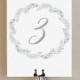Gray Wedding Table Numbers, 1-30 Printable Silver Wedding Table Numbers, Wedding Table Decor, Elegant Table Numbers, INSTANT DOWNLOAD