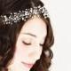 New Freshwater Pearl And Swarovski Crystal Full Bridal Headband, Crown, Halo Bridal Hair Accessories