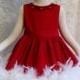 Tamora Jackson - Custom Order, 3T Red Feather Dress & Headband, Pageant Dress, Flower Girl Dress, Birthday Dress, Special Occasion Dress