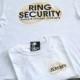 RING SECURITY (back design) Personalized Ring Bearer Wedding Rings T-Shirt
