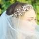 THE GRACE Bridal Crystal Wedding Headpiece Hair Jewelry with Crystals Branch Shape Hair Accessory Boho Head Piece Crown Tiara Flower Girl