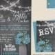 Rustic Mason Jar Wedding Invitation, Chalkboard Wedding Invite Printable