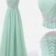 2015 Plus Size Long Dress BEADED Prom Evening Gown Ball Party Bridesmaid Formal