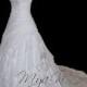 Strapless chiffon A-Line Princess Skirt Wedding Dress Gown (Custom Order MKG17)