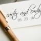 Personalized Stamp, Custom Rubber Stamp, Custom Wedding Stamp, Custom Stamp, Save the Date Stamp, DIY Invitations, DIY Save the Date