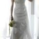 Hand-beaded Beach wedding  dress,Short front long tail lace wedding Gown
