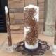 Wedding Unity Candle Set,Pillar Candle with Henna Design Hand painted, Modern Candle Art