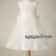 lace flower girl dress, junior bridesmaid dress, tulle flower girl dress, girls party dress,cheap bridesmaid dresses  FL019