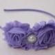 lavender girls headband purple flower girl headband metal headband toddler purple headbands hard headband light purple wedding headband