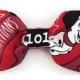 Ring Bearer Bow Tie Made With Disney 101 Dalmatians Fabric, Boy Bowtie on Alligator Clip, Red Bow Tie, Clip On Bow Tie, Ready to Ship