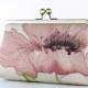 Bridesmaid Clutch, Romantic Poppy Clutch (choose your clutch and color) With Silk Lining, Wedding clutch