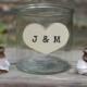 Wedding Unity Candle Rustic Personalization and Ribbon Choice Shabby Chic Set