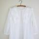 Henson Kickernick Vintage Peignoir Robe, Sheer White Lace And Nylon Chiffon Fabric, Mid Century 1960s Lingerie, Honeymoon Gown, Bridal Idea
