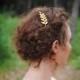 Fairy Leaf Comb, Gold Leaf Comb, Gold Grecian Comb, Nature Inspired Hair Accessory, Fairy Hair Jewelry, Rustic Wedding Comb, Goddess Comb