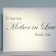 Mother in Law Thank You Card, Wedding Mother in Law Thank You, Wedding Card, Mother Thank You Card, New Mother in Law
