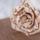Paper Parchment Rose with Hand Written Message