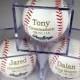 Groomsmen Gift - Set of 8 Rawlings Baseballs With Acrylic Cases - Laser Engraved - Jr. Groomsmen Gift - Ring Bearer Gift - FREE ENGRAVING