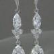 Dangle Crystal Bridal Earrings Wedding earrings Long Bridal earrings Bridesmaids Swarovski Wedding Jewelry,  Rachael Earrings