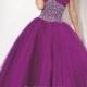 Ball Gown Sweetheart Floor Length Tulle with Beading Prom DressesSKU: PD000114