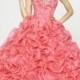 Ball Gown Sweetheart Organza Lace With Beading Quinceanera DressesSKU: QD00076
