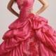 Ball Gown Sweetheart Taffeta with Flowers Quinceanera DressesSKU: QD00001-AL