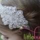 Couture Rhinestones Applique Headband Photography Prop for Weddings, Christenings, Newborns, Girls, Babies, Toddlers