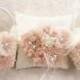 Blush Baskets Ring Bearer Pillow and 2 Flower Girl Baskets Blush and Cream Flower Girl Basket Set Wedding Pillow