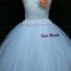 Peach rose & white flower girl dress/ Vintage flower girl tutu dress/ Junior bridesmaids dress/ Flower girl pixie tutu dress