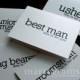 To My Groomsman, Best Man, Ring Bearer, Usher Wedding Party... Wedding Thank You Cards to go with a Gift (Set of 7)
