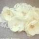 Ivory and Cream Bridal Sash, ivory Wedding Sash, Ivory and Cream Wedding Belt