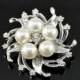 Stunning vintage jewel brooch -Bridal elegance