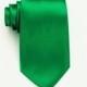 Emerald Silk Necktie. Solid Wedding Necktie. Solid Tie. Emerald Solid Tie. Emerald Skinny Tie. Skinny Wedding Tie. Groomsmen Ties. Tie.