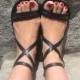 Strappy Sandals, Comfortable Leather Sandals, Ankle Strap - Epic