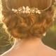 Wedding Bridal Tiara, Wedding Hair Accessories, Wedding Hairpiece, Bridal Tiara, Swarovski Tiara Gold Brides, Bridal Hair Vine Wedding Tiara