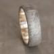 Meteorite ring // Gold Meteorite ring // White gold wedding band // Wedding Ring // Engagement Wedding