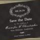 Chalkboard Style Save the Date Cards/Postcards