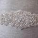 Sparkling Crystal glass Rhinestone bridal wedding sash / belt