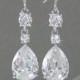 Crystal Bridal Earrings, Crystal Wedding earrings, Crystal earrings, Wedding Jewelry, Bridal Jewelry, Trina Crystal Drop  Earrings