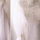 1960s Wedding Dress / White and Ivory Crochet Lace / Size 10