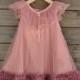 Details About Girls Elegant Vintage Rosettes Dusty Pink Birthday Holiday Lace Party Dress 2-7Y