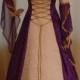 celtic wedding dress, medieval dress, handfasting dress, renaissance wedding dress, purple wedding dress, elven dress, custom made