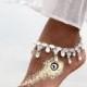 Beautiful Silver Jewelled Anklet. Boho Style. Beautiful Beach Wedding Anklets. Style 'Olivia Anklet'. Sold Separately.