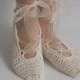 Bridal wedding dance shoes slippers Cream Bridal Party Bridesmaid