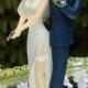 Police Officer Bride Groom Guns Wedding Cake Topper law enforcement classic garter