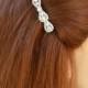 Crystal Bridal Hair Clip, Swarovski crystal rhinestones, Rose Gold Barrette, Wedding Hair comb, Bridal Hair barrette