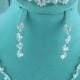 Crystal Rhinestone Vine Swirl Necklace Bracelet Set, Crystal Wedding Necklace Set, wedding jewelry set, bridesmaid jewelry set
