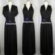 Maxi Full Length Bridesmaid Black Infinity Dress Convertible Wrap Dress Multiway Long Dresses